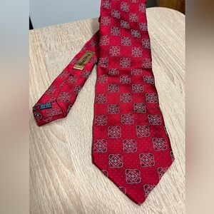 Paul Stuart Red Silk Tie